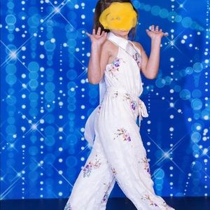 Girls light pink jumpsuit